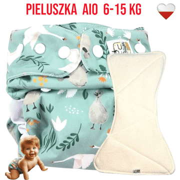 shumee Večnamenski žep za plenice iz bambusa, grda račka NappiMe