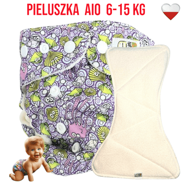 shumee NappiMe AIO žep za večkratno uporabo iz mikroflisa z motivom morskih živali