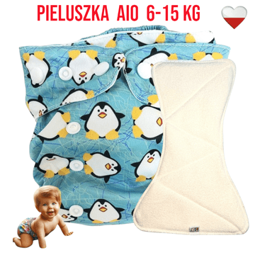 shumee Večnamenski žep za plenice Coolmax PENGUINS NappiMe