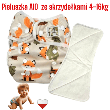 shumee LISKI NappiMe AIO plenice za večkratno uporabo z žepom Coolmax in krili