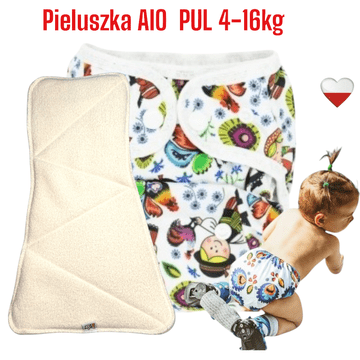 shumee Plenice za večkratno uporabo AIO PUL ŁOWICKI NappiMe