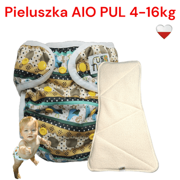 shumee NappiMe AIO PUL plenica za večkratno uporabo z grahovimi piščanci