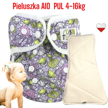 shumee Plenice za večkratno uporabo NappiMe AIO PUL, morske živali
