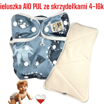 shumee AIO PUL plenica za večkratno uporabo z DINO krili NappiMe