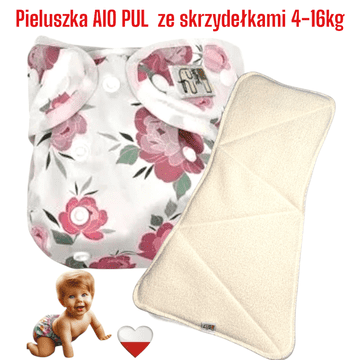 shumee NappiMe AIO PUL plenica za večkratno uporabo s krili potonike