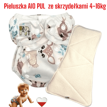 shumee NappiMe AIO PUL plenica za večkratno uporabo z jelenjimi krili