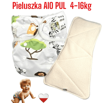 shumee Plenice za večkratno uporabo AIO PUL SAFARI NappiMe
