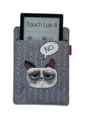 Bertoni Arco Design 6-7" etui za e-knjige - EcoFilc, brez tiska, siv, primeren za Kindle / PocketBook