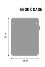 Bertoni Arco Design 6-7" etui za e-knjige - EcoFilc, brez tiska, siv, primeren za Kindle / PocketBook