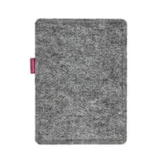 Bertoni Arco Design 6-7" etui za e-knjige - EcoFilc, potisk perja, siv, primeren za Kindle / PocketBook