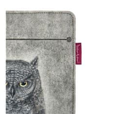 Bertoni Arco Design 6-7" etui za e-knjige - EcoFilc, potisk Eleonora, siv, primeren za Kindle / PocketBook