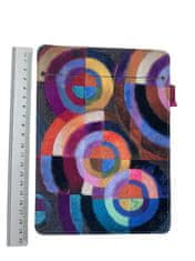 Bertoni Arco Design 6-7" etui za e-knjige - EcoFelt, krožni potisk, siv, primeren za Kindle / PocketBook