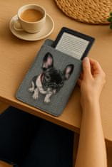 Bertoni Arco Design 6-7" etui za e-knjige - EcoFilc, potisk Chester, siv, primeren za Kindle / PocketBook