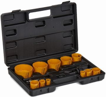 Kraft&Dele KOMPLET LINSKIH ŽAG ZA LES IN KOVINO 17-delni 19-76 mm + adapter KD10758