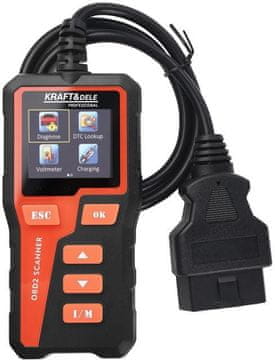 Kraft&Dele DIAGNOSTIČNI TESTER OBD II/EOBD KD5672
