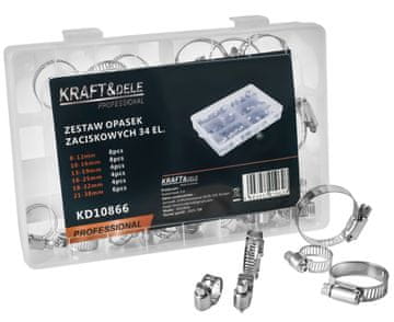 Kraft&Dele KOMPLET OBJEMK S ČRNASTIM POGONOM, 34 DELOV KD10866