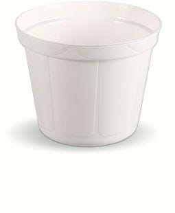 shumee Klasični beli cvetlični lonec 18 cm