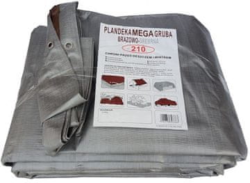 shumee Srebrno rjava ponjava 4x8 m zelo debela (210 g/m2)