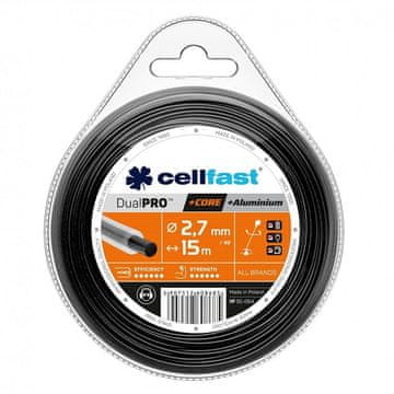 Cellfast Dvojna PRO okrogla rezalna nit 2,7 mm 15 m CellFast