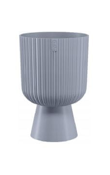 Form-Plastic Keli Mika Petit 14 platinasti cvetlični lonček OBLIK-PLASTIKA