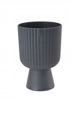 Form-Plastic Cvetlični lonček Keli Mika Petit Eco Wood 14 antraciten, OBLIKOVALEC - PLASTIKA