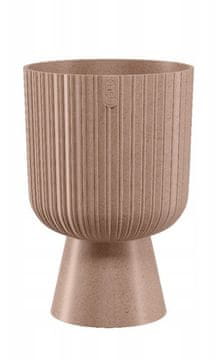 Form-Plastic Keli Mika Petit Eco Wood cvetlični lonček 18 lesenih barv OBLIKA-PLASTIKA