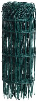 shumee Dekorativna mreža za gredice, s PVC prevleko, 0,4x10 m, zelena, mreža 150x90 mm