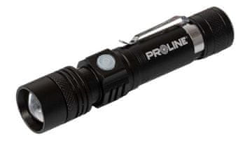 Proline Aluminijasta USB-C svetilka 300 lumnov Zoom 3 svetlobni načini Proline
