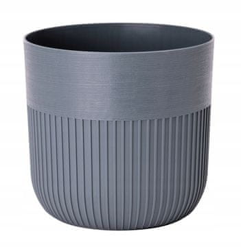 Form-Plastic Luca Petit 19 antraciten cvetlični lonec FORM-PLASTIC