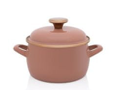 Metalac Emajliran lonček Mocha Mousse 16 cm 2,2 l METALAC