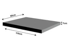 Bertoni Ortopedska vzmetnica za pse ORTO XXL 110×80×7 cm - potisk sivih psov, spominska pena, vodoodporna prevleka, Bertoni