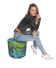 Bertoni Codura vodoodporna blazina za dom in vrt - vzorec irisa, elegantna, udobna, stabilna, z zadrgo, 40 cm, Bertoni