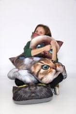 Bertoni Bertoni okrasna blazina "Grumpy Cat" 30×45 cm - žamet, mačji potisk, antialergijski vložek