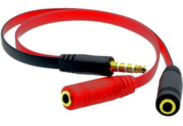Mozos MOZOS ASM1 adapter 2x Jack vtičnica - 1x Jack vtičnica 3,5 mm