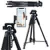 Mozos MOZOS SF-PRO-BLK Fotografski stativ z držalom za telefon ČRNE barve