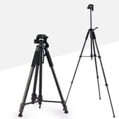 Mozos MOZOS SF-PRO-BLK Fotografski stativ z držalom za telefon ČRNE barve
