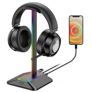 Mozos Stojalo za slušalke MOZOS D12 RGB LED
