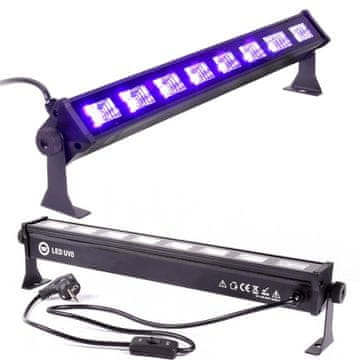 shumee LIGHT4ME LED BAR UV 8-tračni LED žarek 8x3W ultravijolični