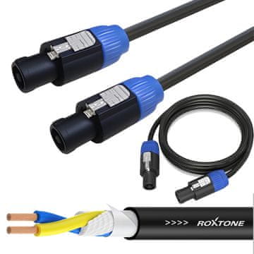 shumee Kabel za zvočnik 2 x 1,0 mm² 2 x konektor za zvočnik 15 m Roxtone SSSS210L15
