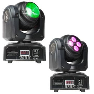 shumee LIGHT4ME TWIN BEAM 210 WASH mini LED gibljiva glava, dvostranska