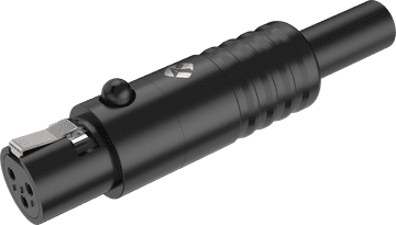 shumee Roxtone RMX3F-B Mini XLR ženski 3-pinski kabelski konektor