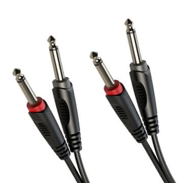 shumee Avdio kabel 2x Jack 6,3 mm / 2x Jack 6,3 mm 3 m Roxtone SACC100L3