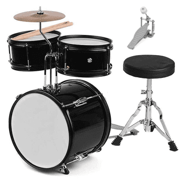 Kera Otroški bobnarski komplet Kera Audio ZPD-3-Black