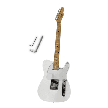 shumee V-TONE ETL39 WH 4/4 Telecaster električna kitara 39" SS beli imbus ključi