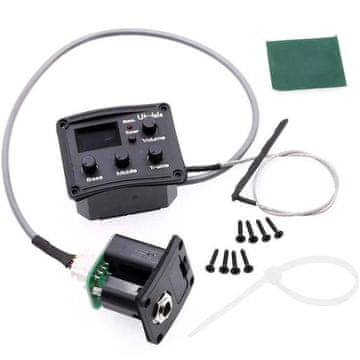 Kera Aktivni pickup za ukulele s kromatskim uglaševalnikom Kera Audio EQT-ukulele set