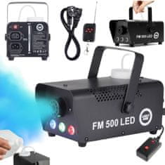 shumee LIGHT4ME FM 500 LED V2 naprava za meglo z brezžičnim daljinskim upravljalnikom, žični krmilnik, 500 W svetlobni učinek, 3 x 1 W RGB