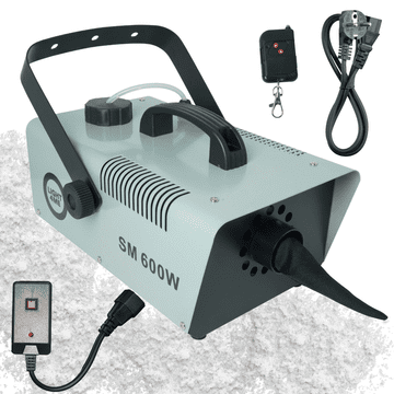 shumee LIGHT4ME SM 600W generator snega z brezžičnim daljinskim upravljalnikom, žičnim krmilnikom, nosilcem