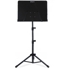 shumee Notno stojalo SUPRIMO D3, nastavljivo, zložljivo, črno, 82–146 cm, do 10 kg