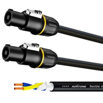 shumee Kabel za zvočnik 2 x 1,5 mm² 2 x konektor za zvočnik 10 m Roxtone MSSS215L10