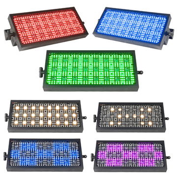shumee LIGHT4ME VENOM STROBE PANEL V2 odrski stroboskop LED svetlobni učinek DMX 524x0,3W RGB SMD 5050 + 24x3W WW montažni nosilec